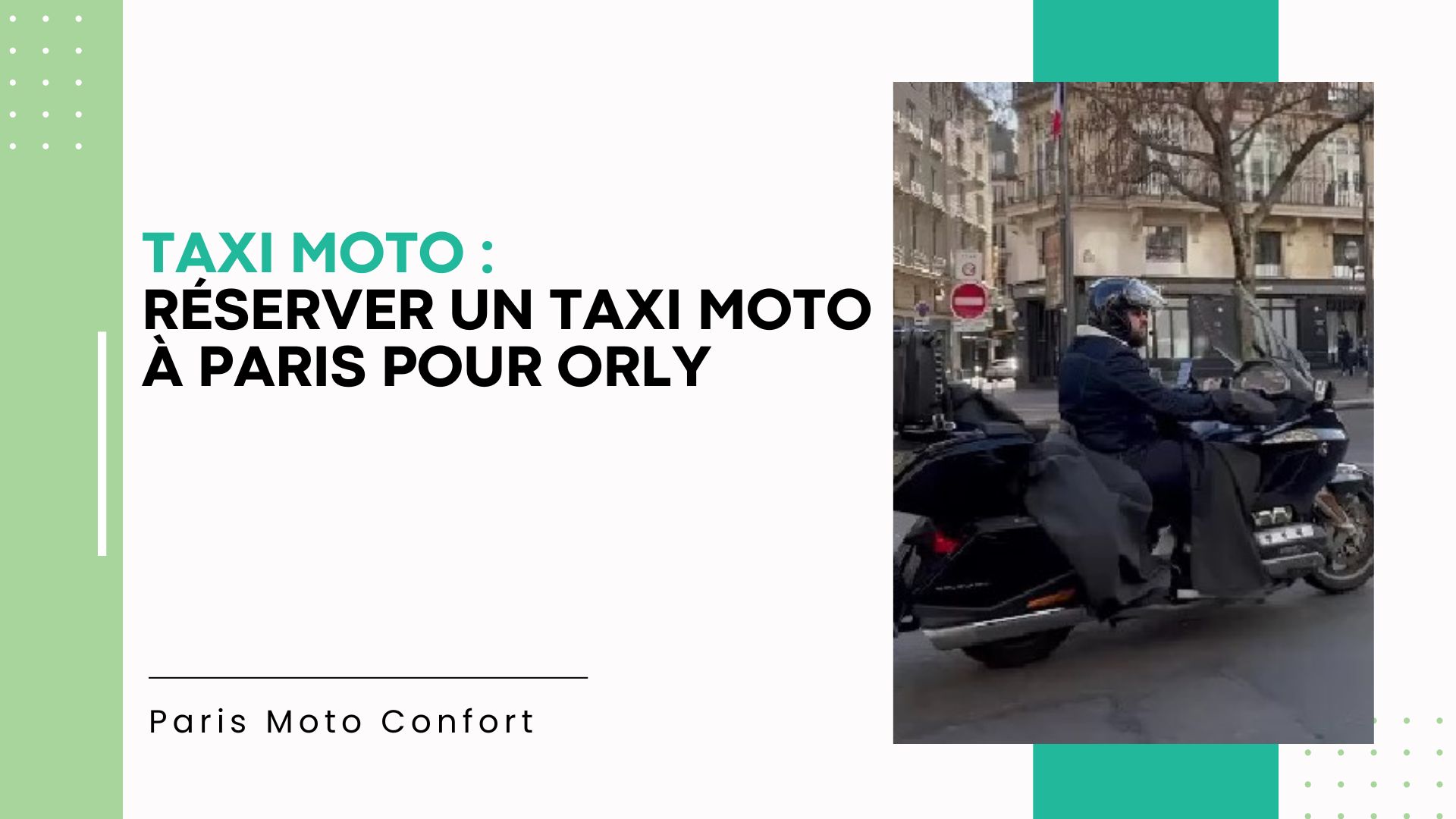 Lire la suite à propos de l’article Comment réserver un taxi moto à Paris pour vos trajets vers Orly